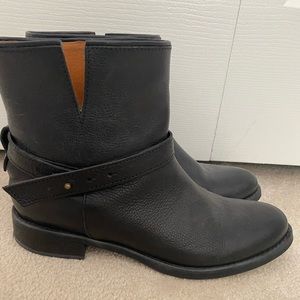 Madewell leather moto ankle boots